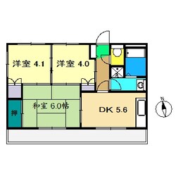 マンションらぴーぬの物件間取画像